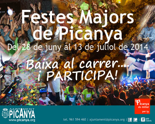 Fiestas en honor al Santísimo Cristo de la Sangre 2014 Picanya / Picaña
